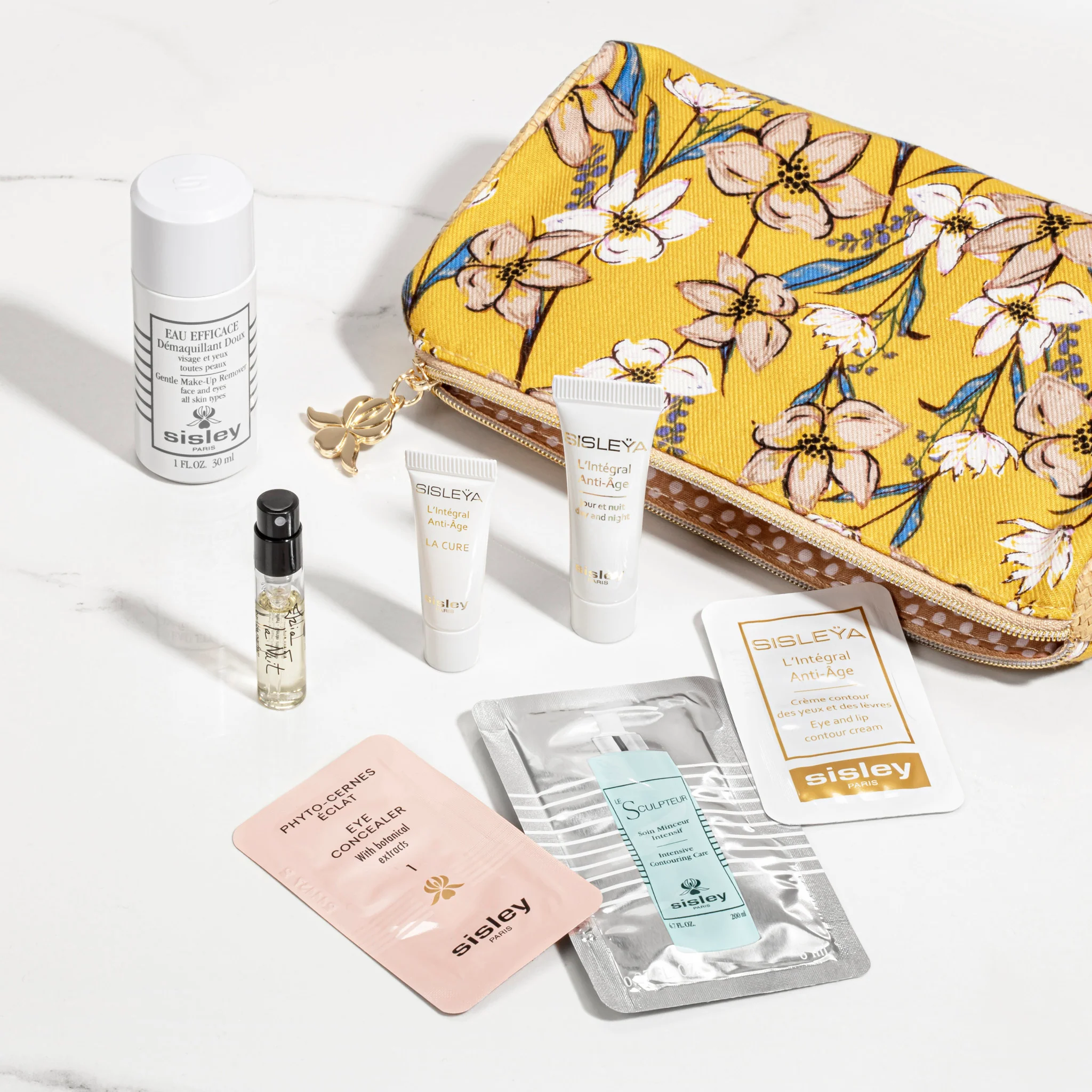 8-Piece Gift Set with Blooming Yellow Pouch