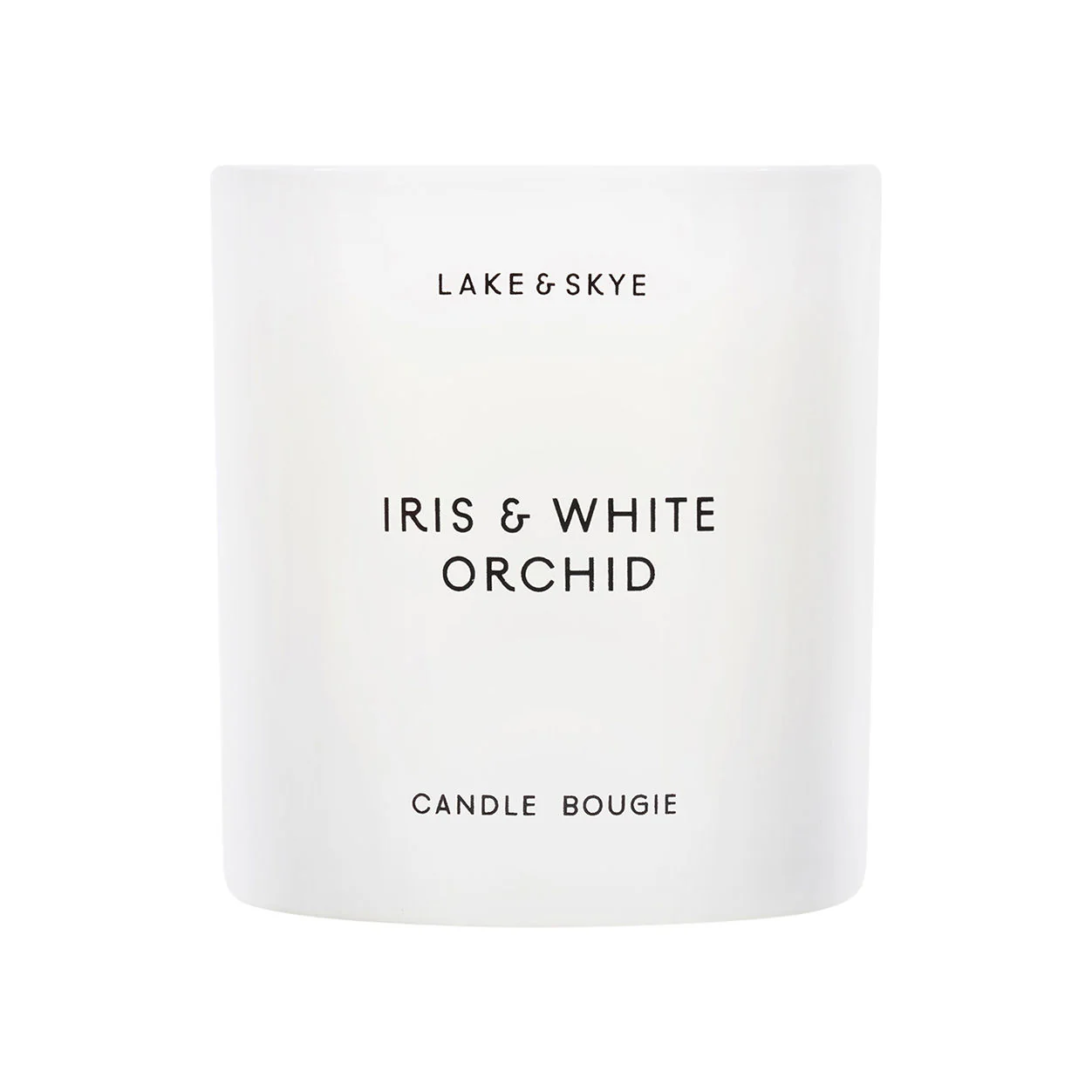Iris and White Orchid Candle