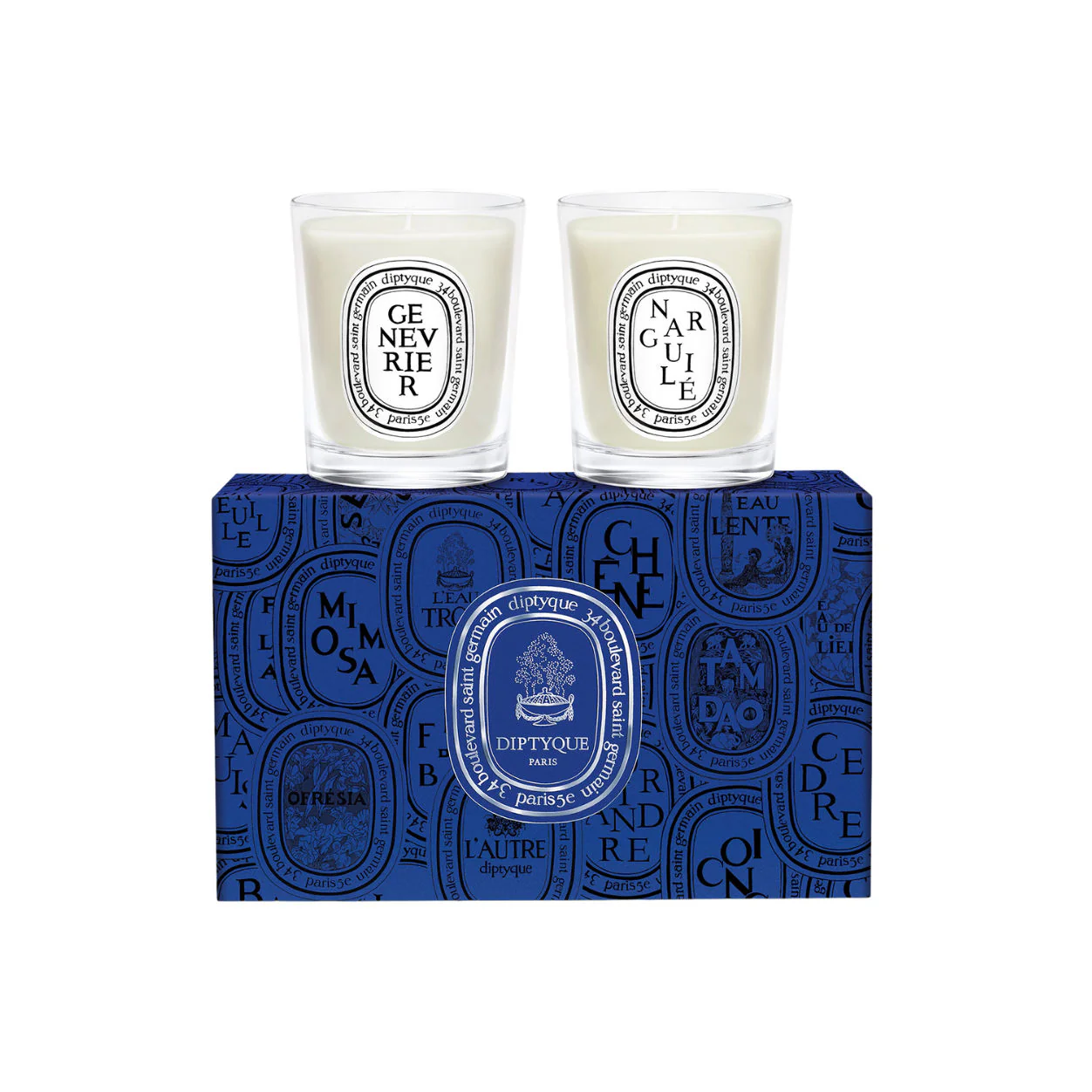 Narguilé & Genévrier (Juniper) Set of 2 Small Candles (Limited Edition)